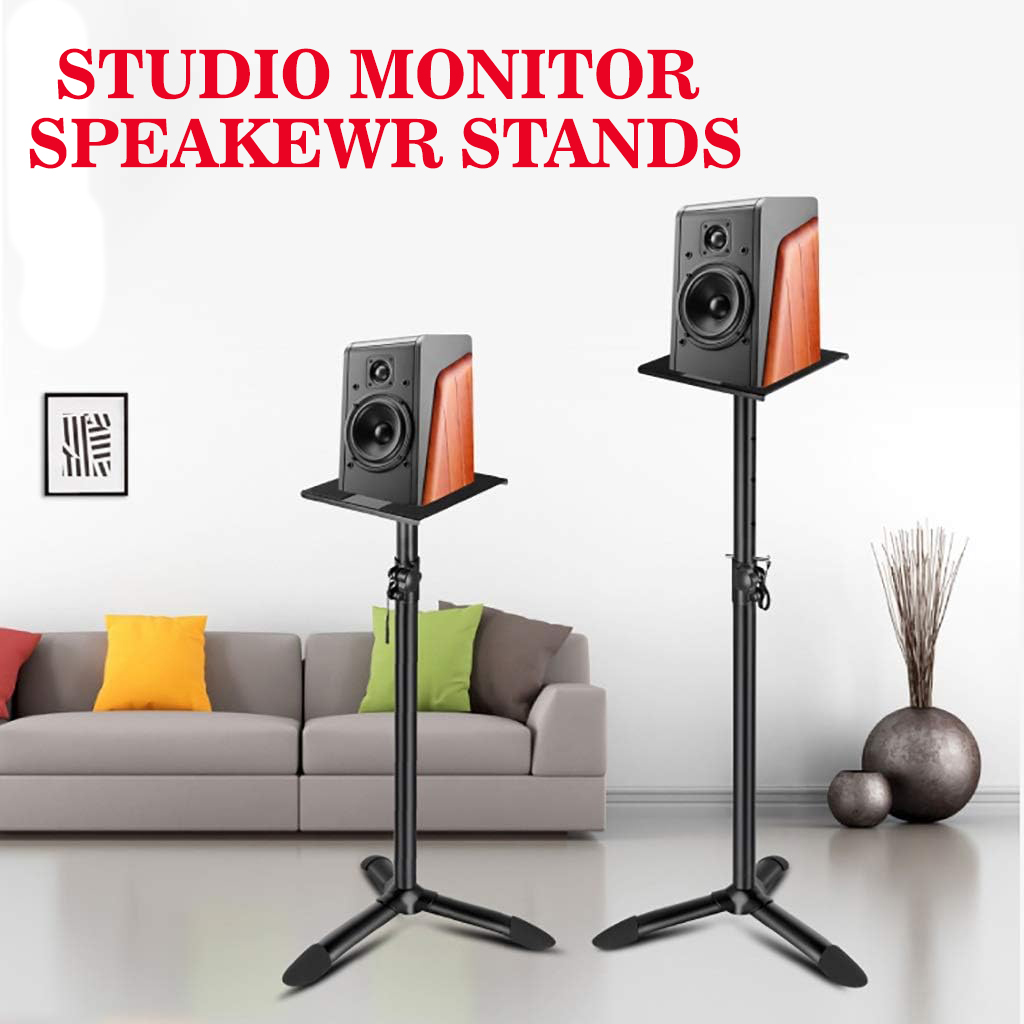 Adjustable Studio Monitor Stands with Stable Base, Non-skid Padding Stickers - 610